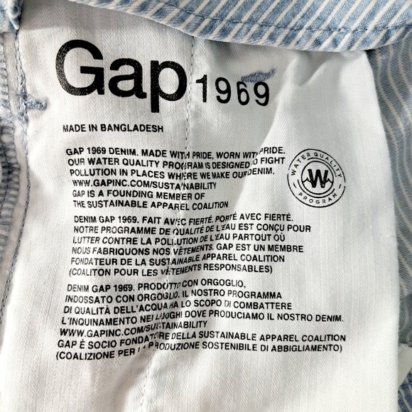 Gap 1969 Paper Bag Railroad Stripe Trouser Pant - Picture 9 of 12